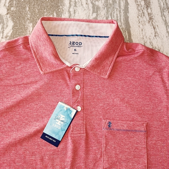 Izod Other - Izod Men's Saltwater Polo Shirt New Size XL